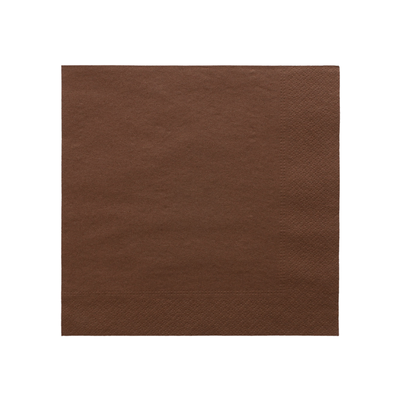 SERVIETTES ECOLABEL CHOCOLAT OUATE