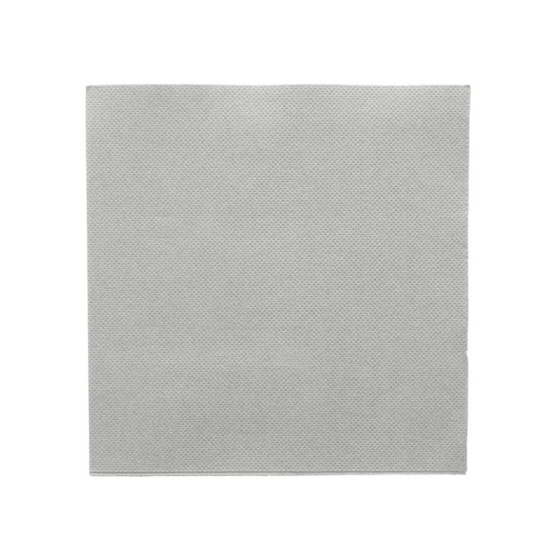 SERVIETTES ECOLABEL 'DOUBLE POINT' GRIS OUATE