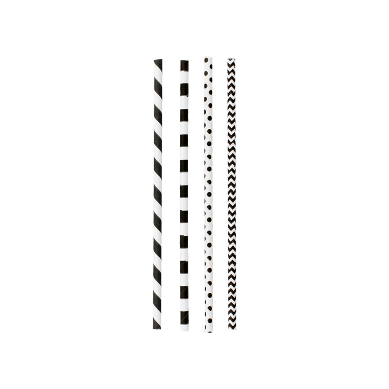 PAILLES DROITES À FRANGES ET À POIS 'PAPER'PAPIER