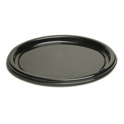PLATEAU ROND NOIR 30CM
