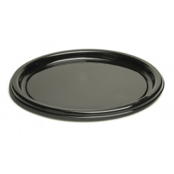 PLATEAU ROND NOIR 40CM