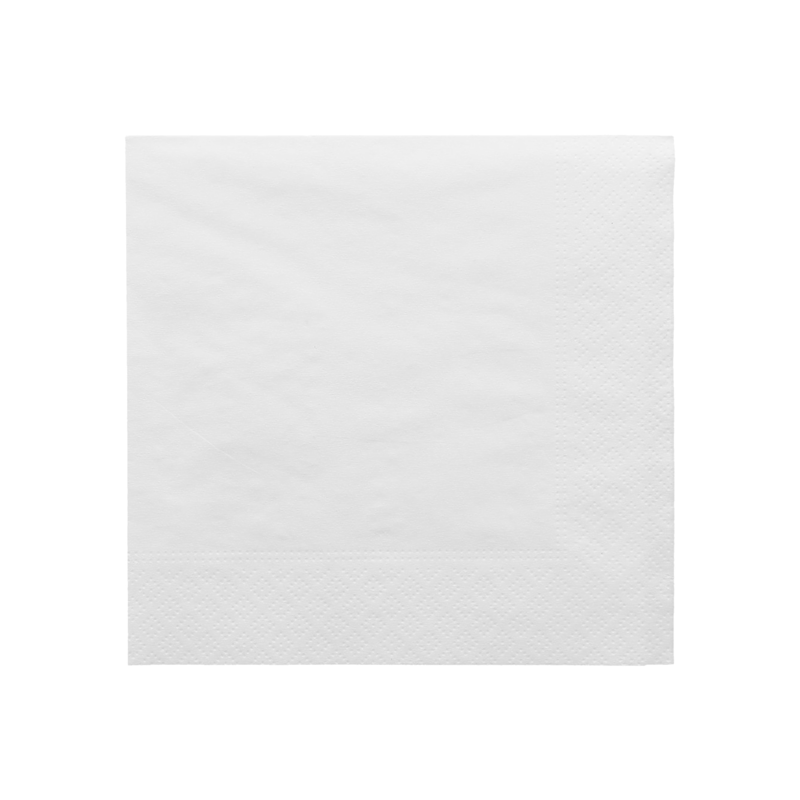 SERVIETTE ECOLABEL BLANC 30X30cm