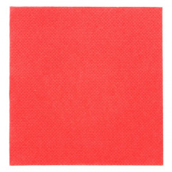 SERVIETTE DOUBLE POINT ROUGE