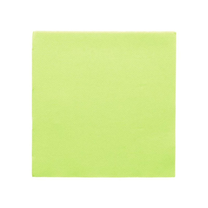 SERVIETTES DOUBLE POINT VERT ANIS