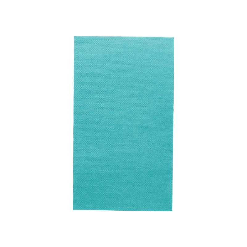 SERVIETTES DOUBLE POINT 1/6 BLEU TURQUOISE