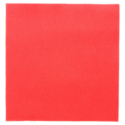 SERVIETTES DOUBLE POINT ROUGE